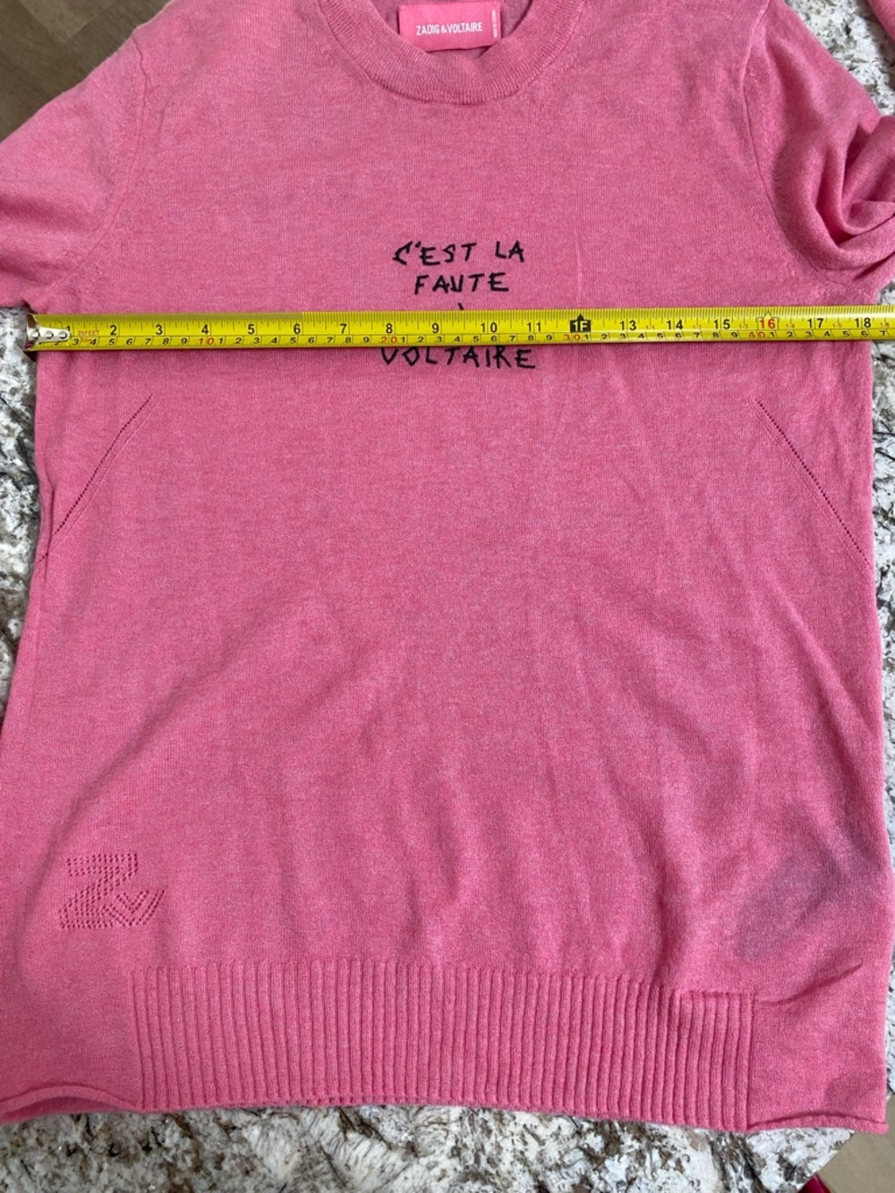 New Zadig & Voltaire Miss Graphic Cashmere Sweater - Picture 12 of 14